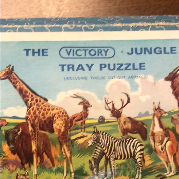 VINTAGE Victory Wood Educational Children Puzzle - Picture 6 of 9